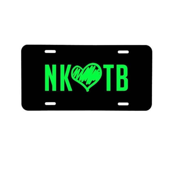 NKOTB New Kids on the Block Aluminum License Plate with design - Picture 1 of 11